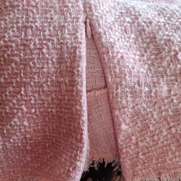 Zara Tweed Textured Weave Crop Top Size Large - Picture 4 of 8